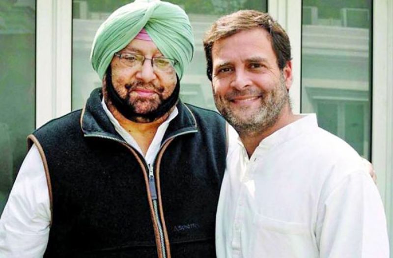 Captain Amarinder Singh and Rahul Gandhi