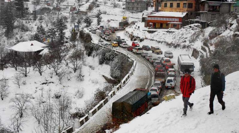 fresh snowfall and rain in parts of the state 