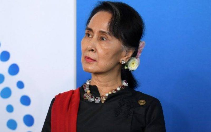 Suu Kyi's democratically-elected government remains in a delicate power