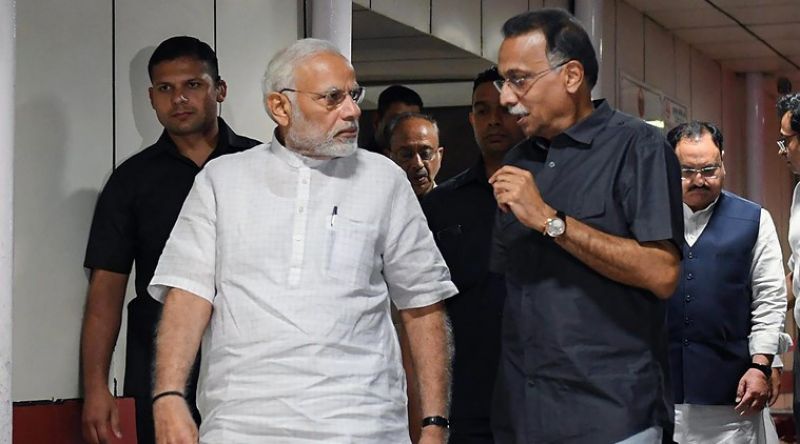 Narendra Modi today visited his ailing predecessor Atal Bihari Vajpayee