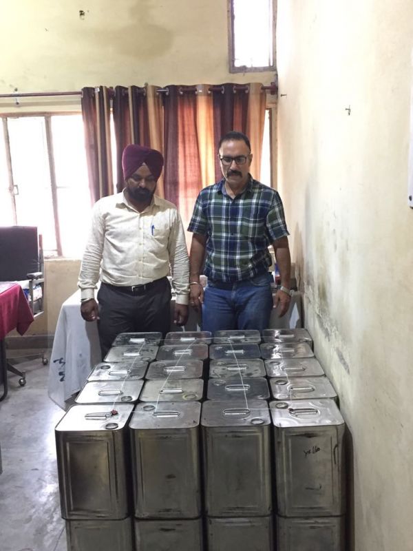 entire stock of Vanaspati, the 40 tins was seized after taking samples