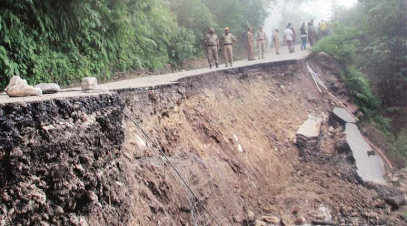 no information on loss of human lives due to the landslides