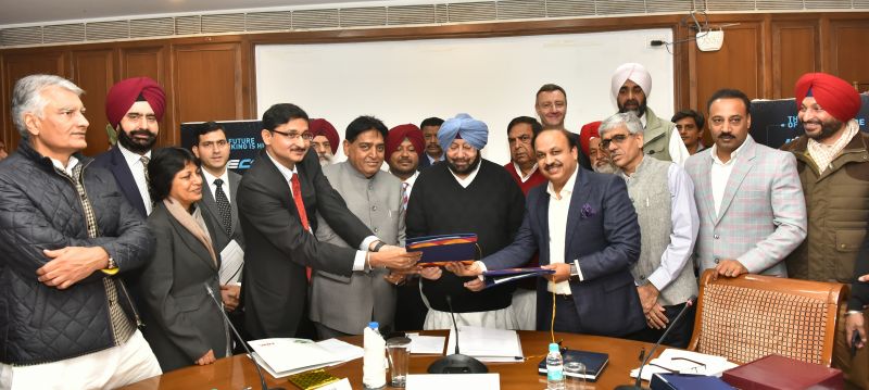 Capt Amarinder led Punjab Govt Signs MoU