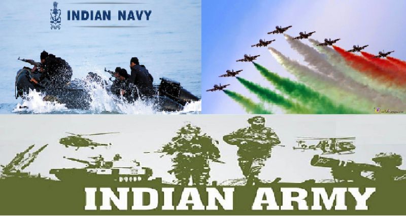 Indian Army, Navy and Airforce