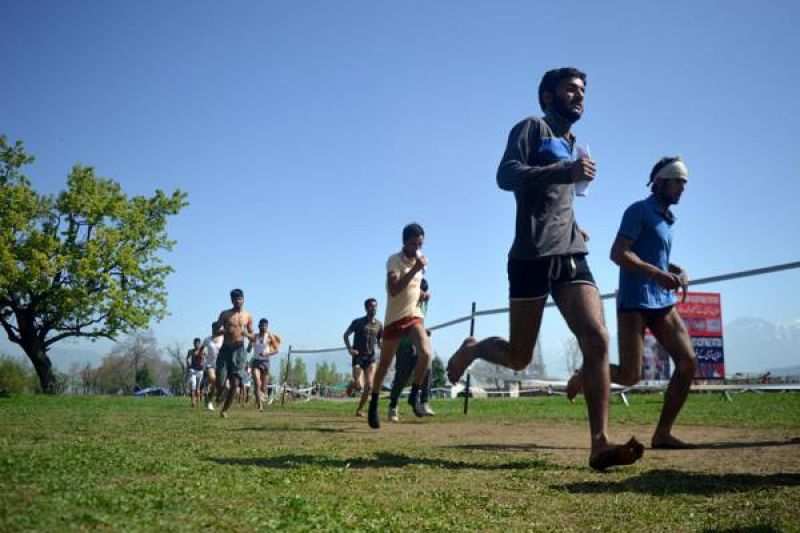 Candidates were required to run 10 km in one hour