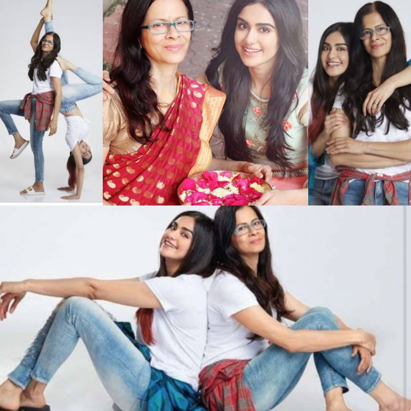 Adah Sharma with her Mother 