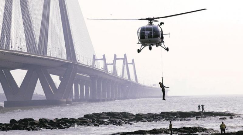 The Navy and the Coast Guard had also deployed choppers in the rescue operation