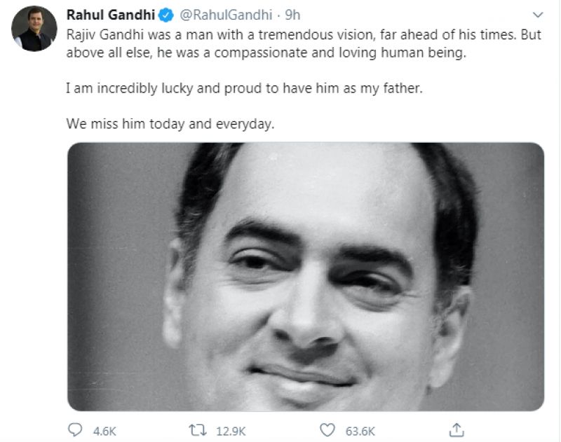 Rahul Gandhi tweet