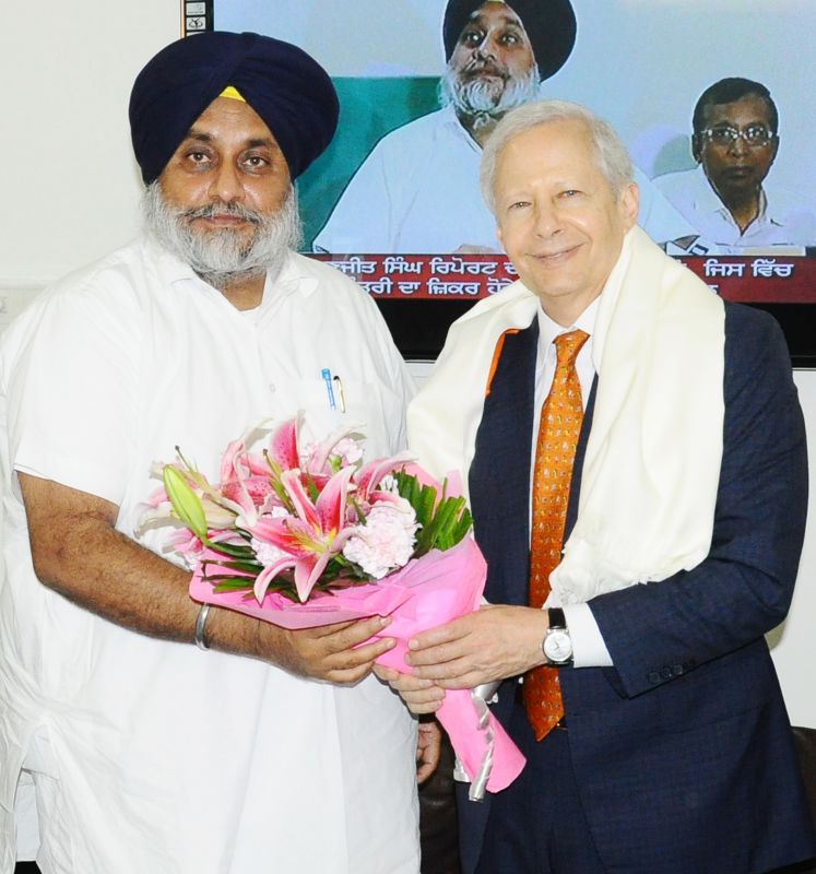 US AMBASSADOR CALLS ON SUKHBIR