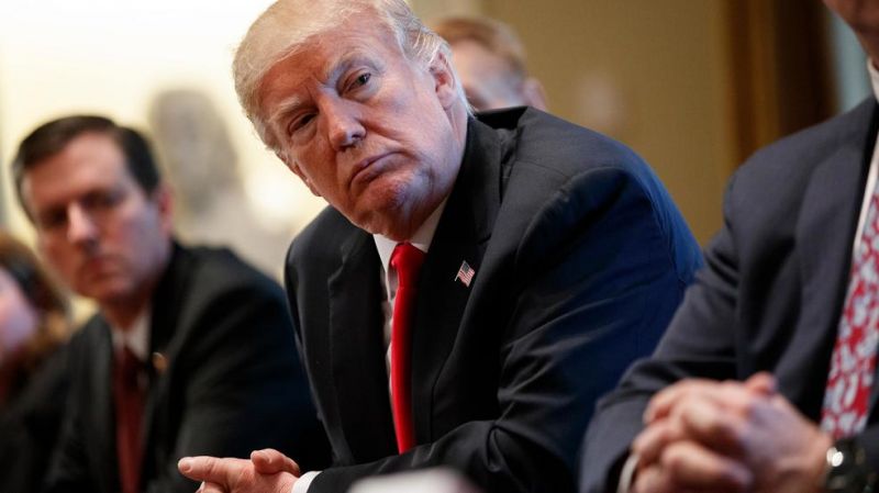 Trump met several Cabinet members and trade advisers yesterday 