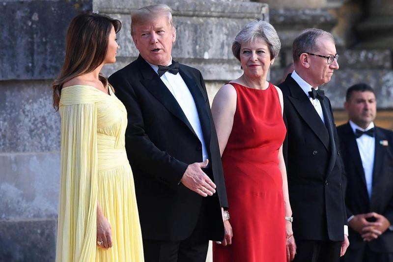 First Lady Melania Trump was presented with a bespoke perfume