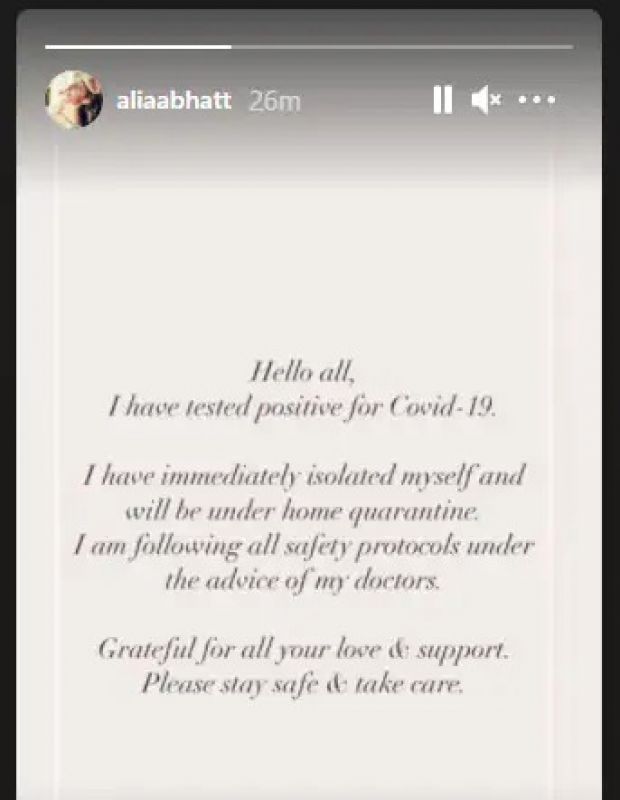 Alia Bhatt Instagram post