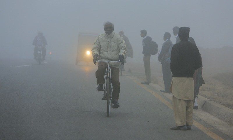 Dense fog was witnessed at many places