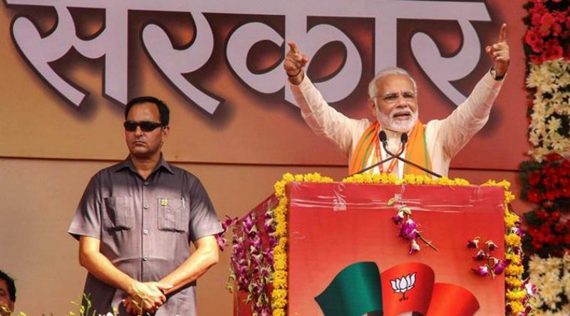 Narendra Modi accused the opposition party of practising vote bank politics