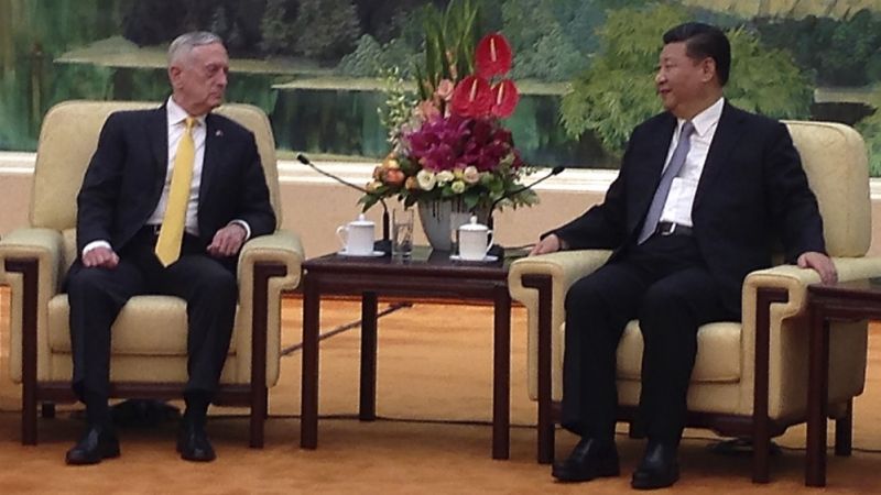 China will not concede an inch of land, Xi tells Mattis