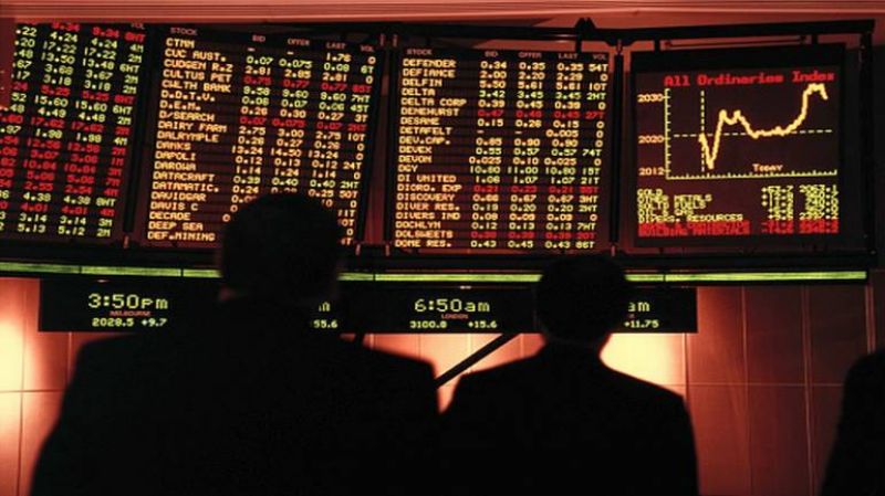 30-share index was trading lower by 54.01 points
