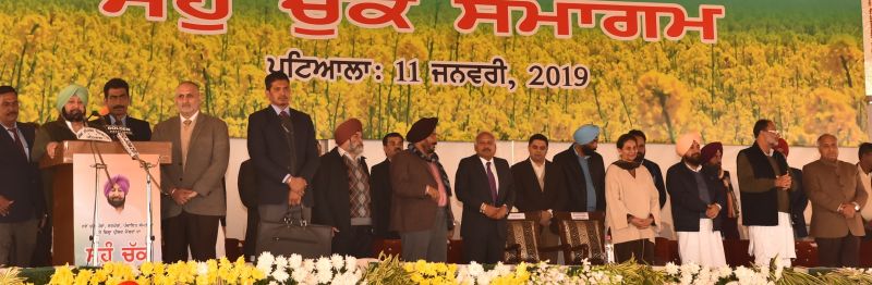 Captain Amarinder Singh administering oath of DAPO