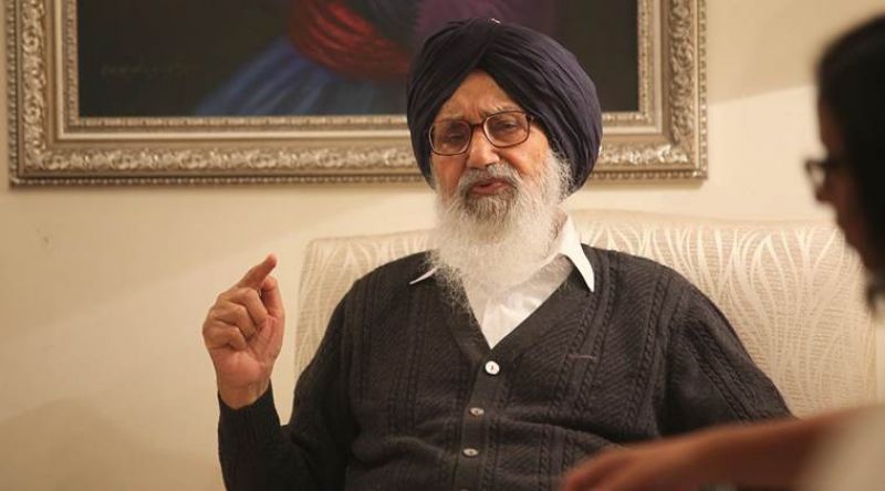 Former chief minister S Parkash Singh Badal