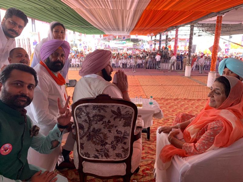 Addressing an election rally