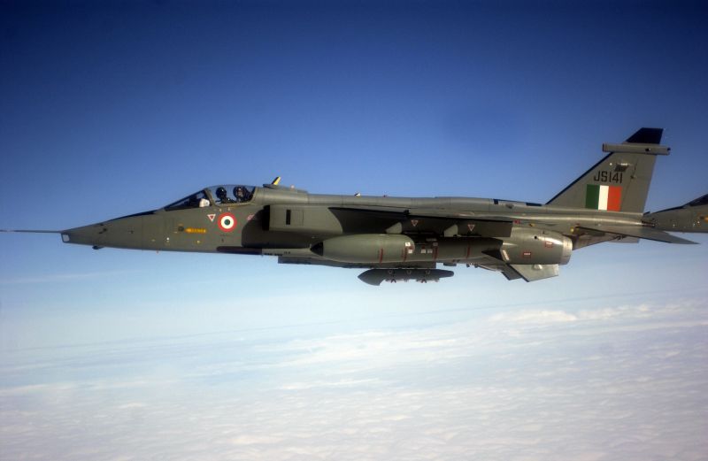 Jaguar aircraft on a routine training mission