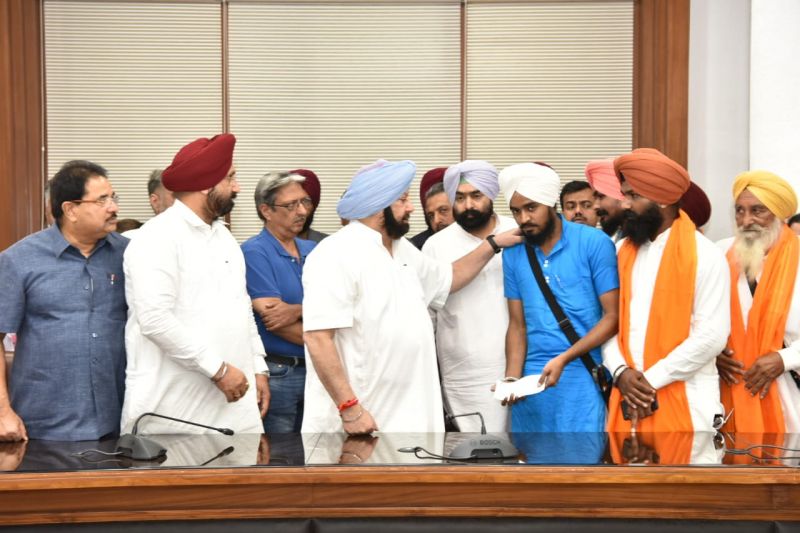  Punjab Chief Minister Captain Amarinder Singh on Monday handed over cheques worth Rs. 2.90 crore as additional financial assistance to the next of the 