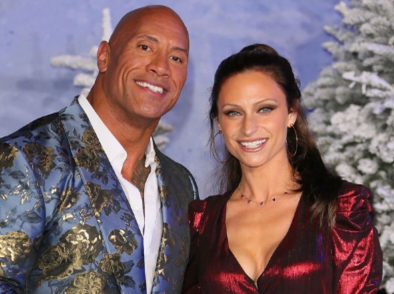 'The Rock' with his wife