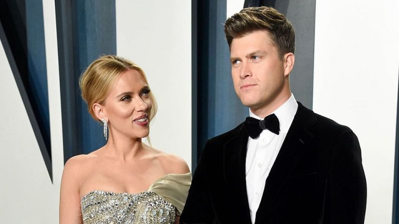 Scarlett Johansson and Colin Jost