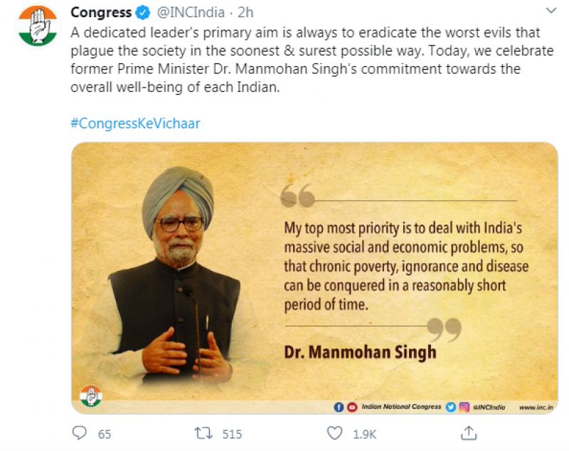 Congress tweet