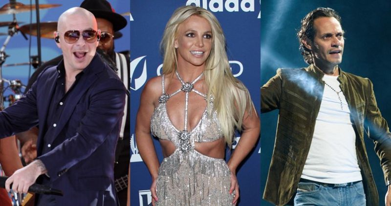 Pitbull is teaming up with Britney Spears and Marc Anthony for a new track