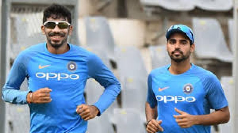  Bhuvneshwar Kumar and Jasprit Bumrah