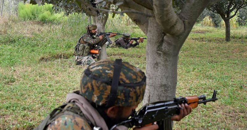 An encounter is going on in Anantnag district
