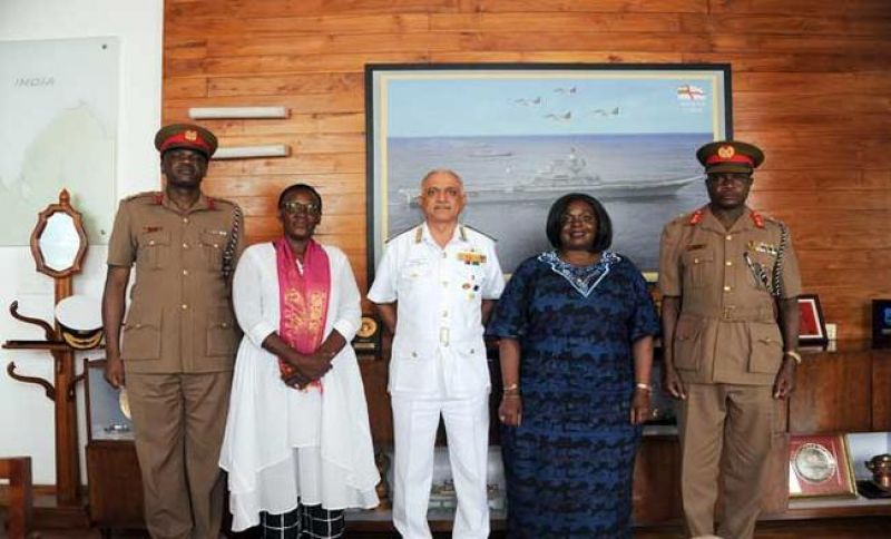 Omamo interacted with Vice Admiral Girish Luthra