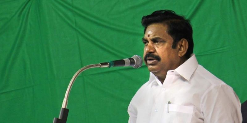 Chief Minister K Palaniswami