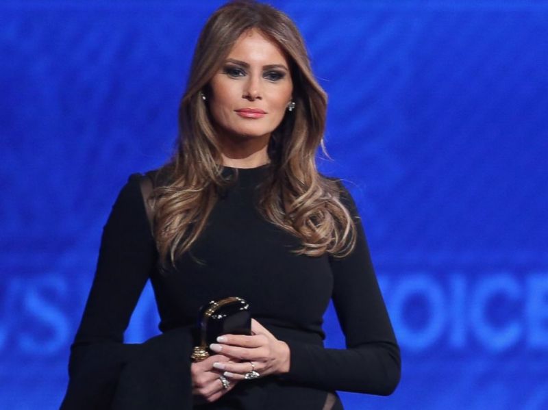 First Lady changed her name to Melania Knauss when she started modelling