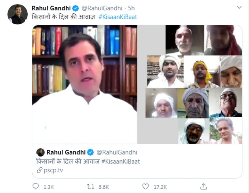 Rahul Gandhi tweet