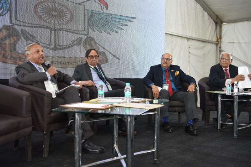 LT. General Kamal Davar (extreme left), along with former RAW Chief A S Dulat IPS,  K C Verma IPS and LT. GEN. Sanjeev K Langer at a panel discussion