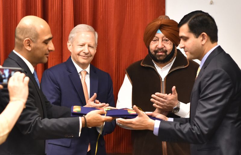 Captain Amarinder Singh with US Ambassador