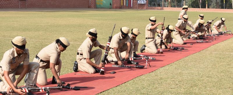 a passing out Parade of the Drill and Weapon handling course