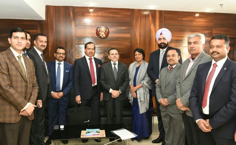 Dubai-based Lulu Group delegation along with senior officers of Punjab Government in Invest Punjab Office
