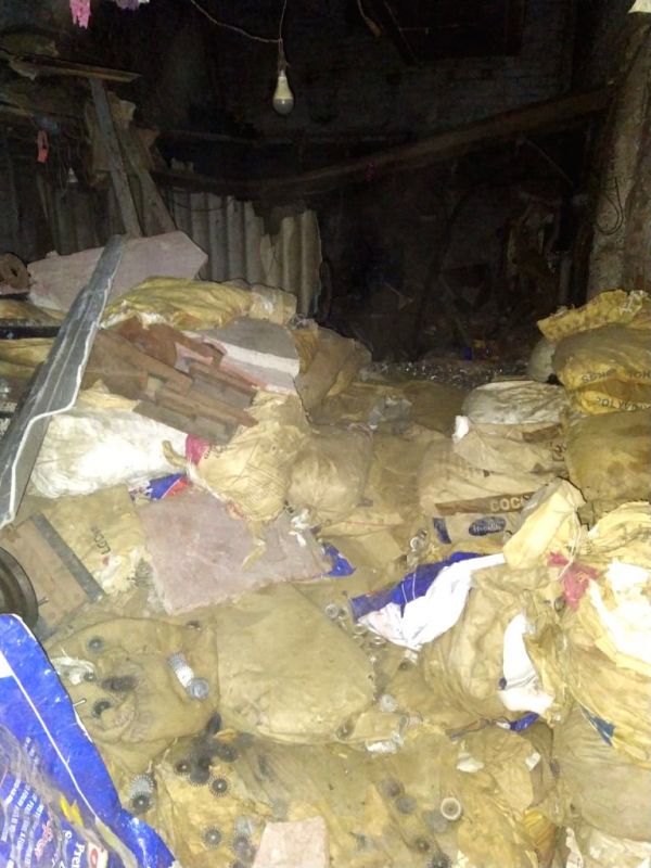 Factory roof collapse