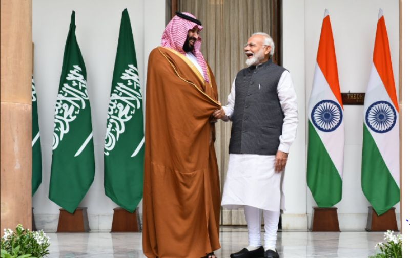 Saudi crown prince after talks with Modi