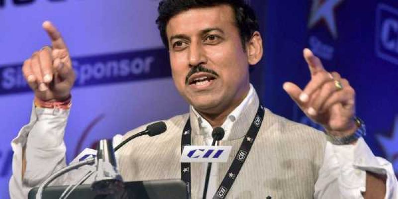 Union Sports minister Rajyavardhan Singh Rathore