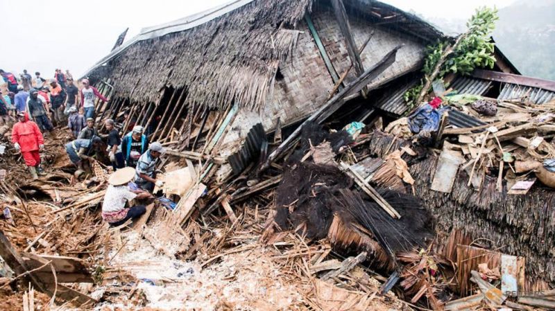 Landslides and flooding are common in Indonesia