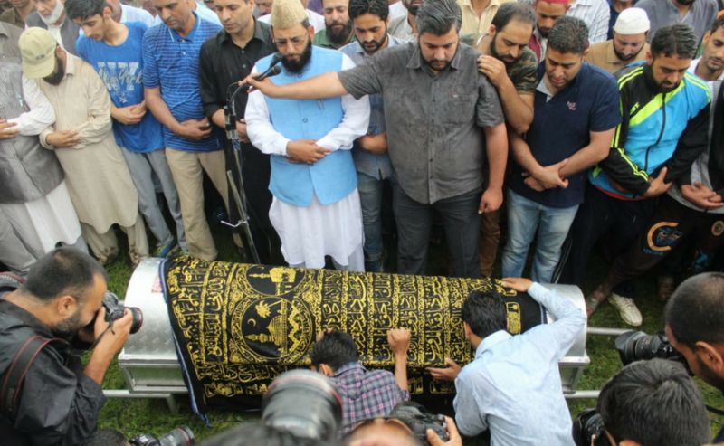 Shujaat Bukhari laid to rest in ancestral village