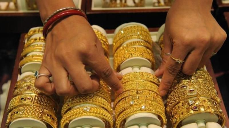 gold spurted on safe-haven buying