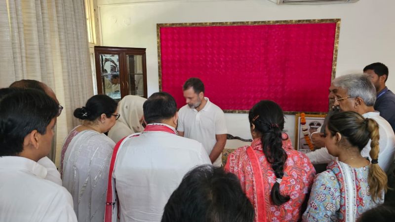 Rahul Gandhi in Chandigarh on October 14.