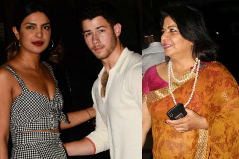 Priyanka introduced Nick to her mother Madhu Chopra and her friends