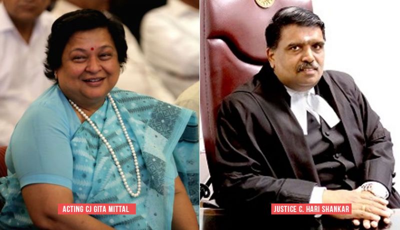 Chief Justice Gita Mittal and Justice C Hari Shankar