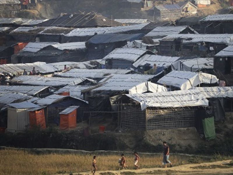 A Rohingya refugee camp