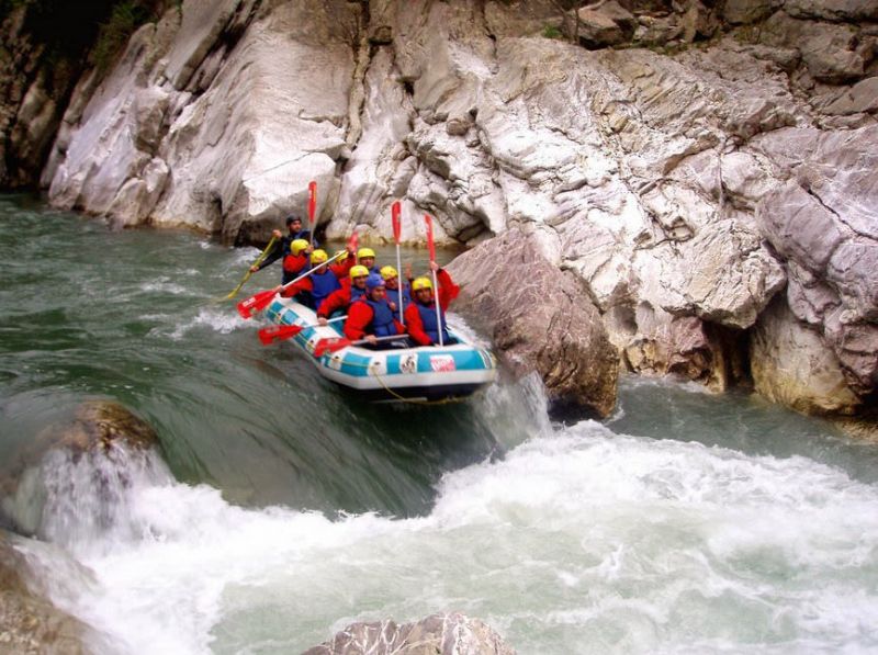 White water rafting on Mahadayi river